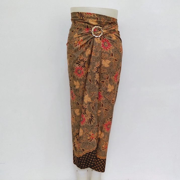 ROK LILIT INSTAN JEIVA REMPEL MAXI BATIK WANITA / ROK BAWAHAN KEBAYA / ROK LILIT BATIK WANITA-azalea gold