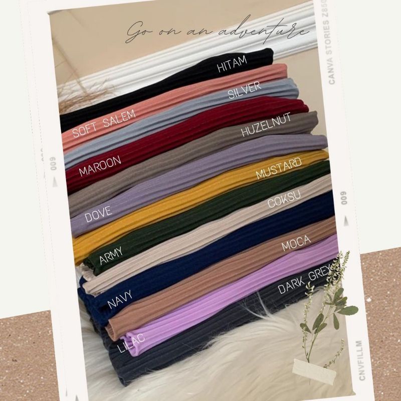 Hijab bergo plisket jersey hijab elegan pet antem