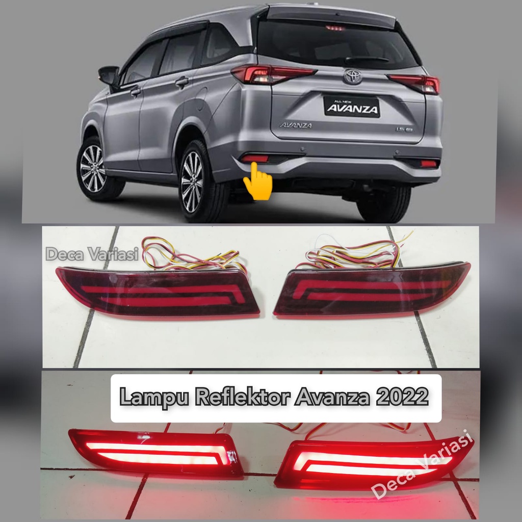 Lampu Reflektor Bumper Belakang Avanza 2022 Lampu Led Reflektor Avanza 2022