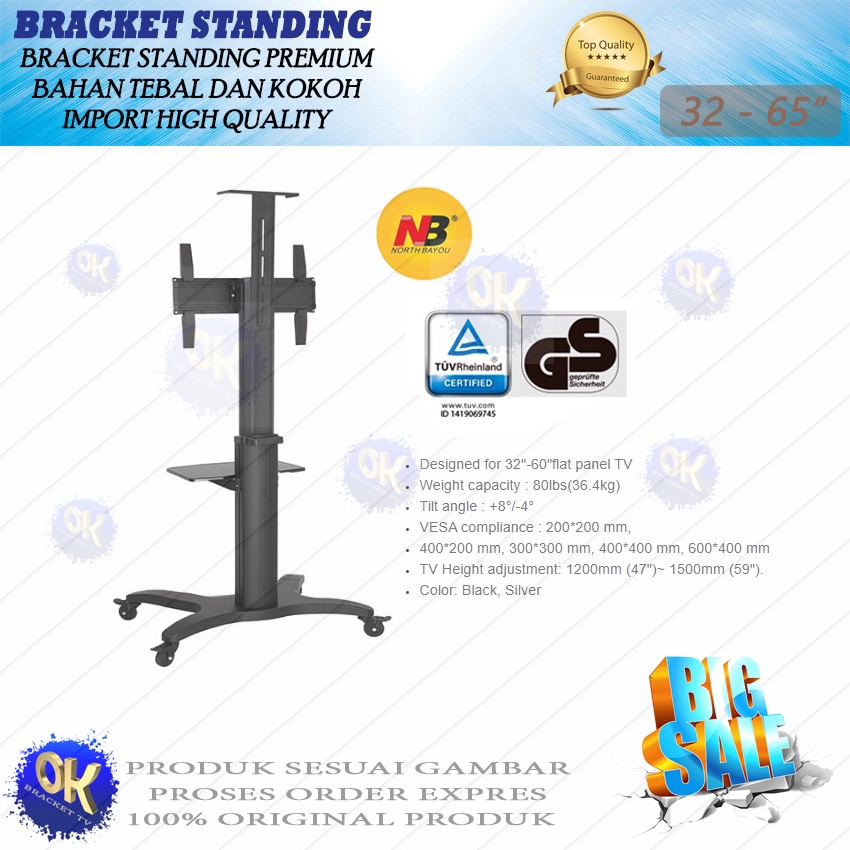 Bracket TV Standing NB AVF-1500 65 60 55 50 49 43 Inch