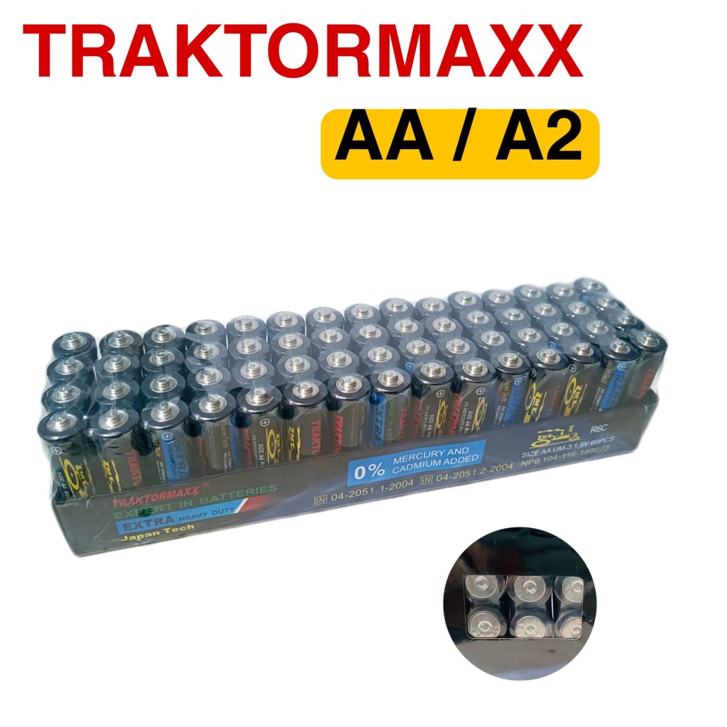 BATRE/BATERE/BATERAI/BATRAI MURAH AA DAN AAA TRAKTOR 1,5V BATTERY ber SNI