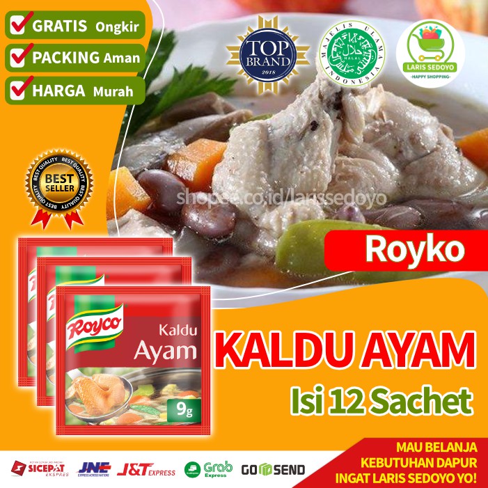 

Penyedap Rasa Royko Rasa kaldu Ayam Kaldu Sapi 1 Renceng Isi 12 Sachet Paling Murah