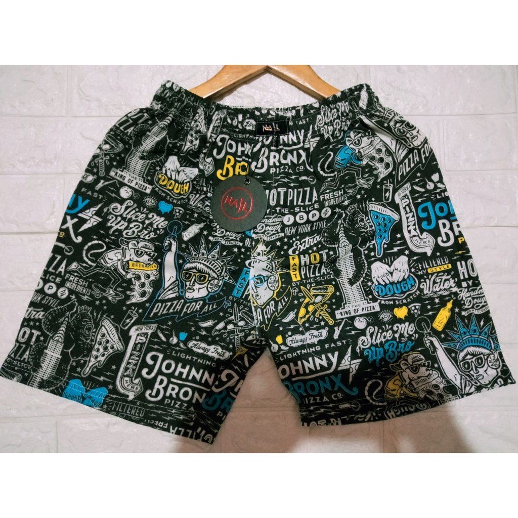 (COD) Boxer pria dewasa / celana pantai / celana surfing bahan katun premium-8