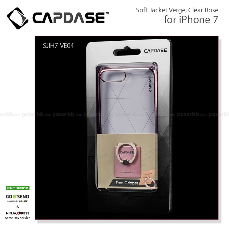 Capdase Original Soft Jacket Verge Clear Cover Casing for iPhone 7