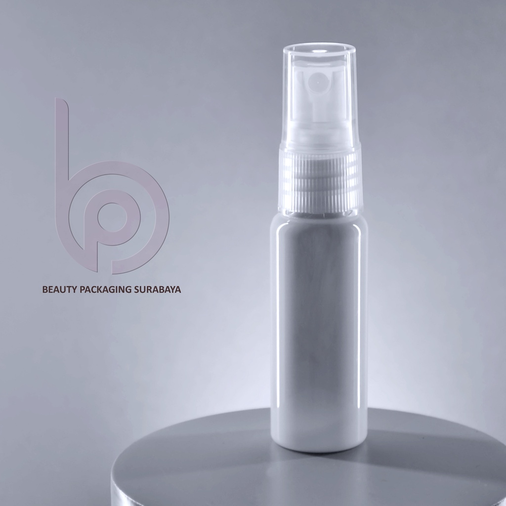 Botol Plastik PET 20ml BR Putih Tutup Spray