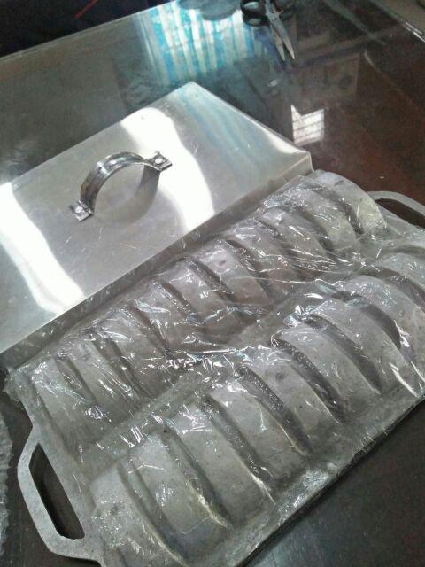 Cetakan Kue Bandros/pancung/pukis/rangin 20 Lubang+tutup Aluminium