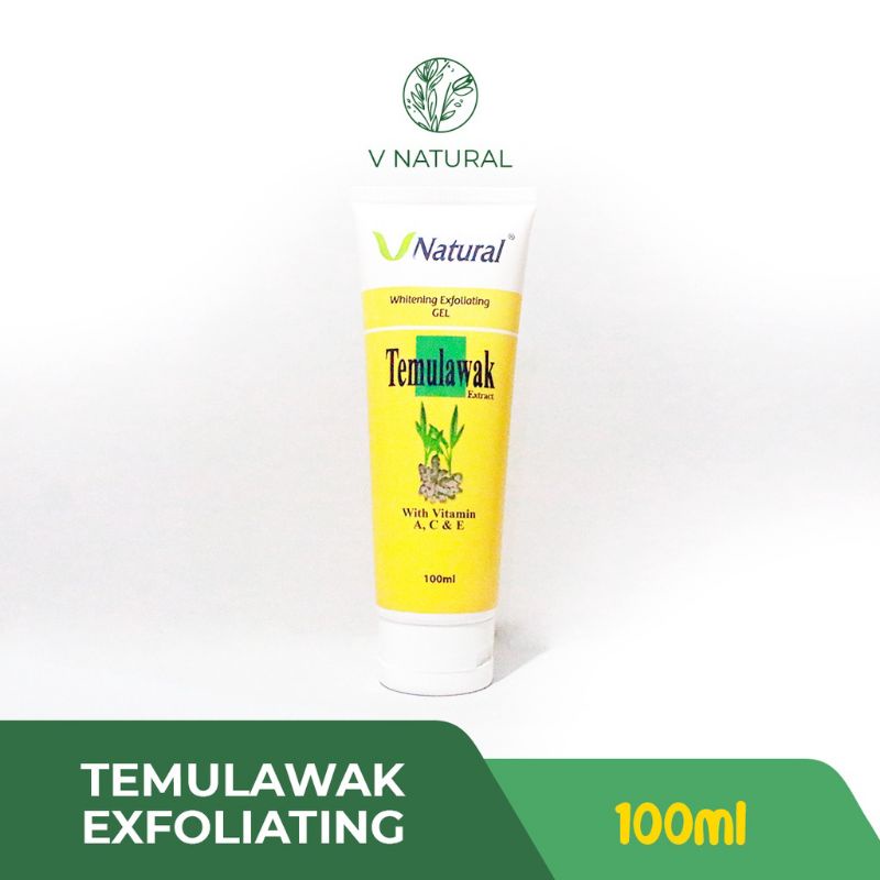 V NATURAL Whitening Exfoliating Gel Temulawak 100ml