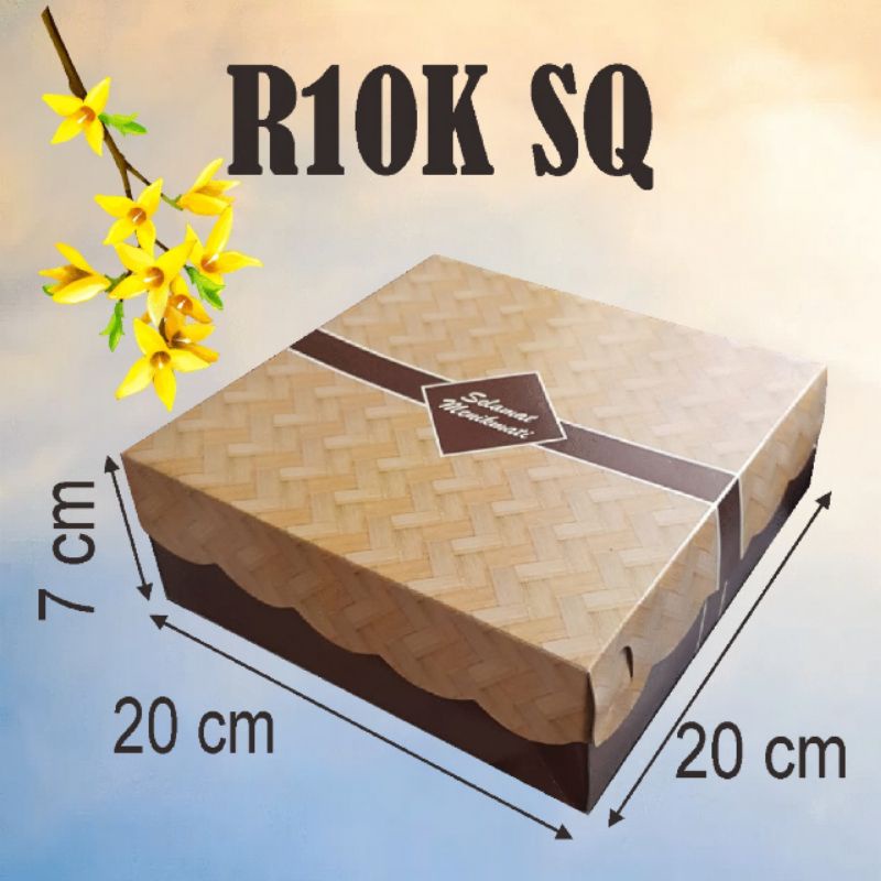 

R10K SQ isi 50 lmb dos 20 x 20 Dus/Kardus/Kerdus/Dos/Kardos Nasi Makanan Kue Roti