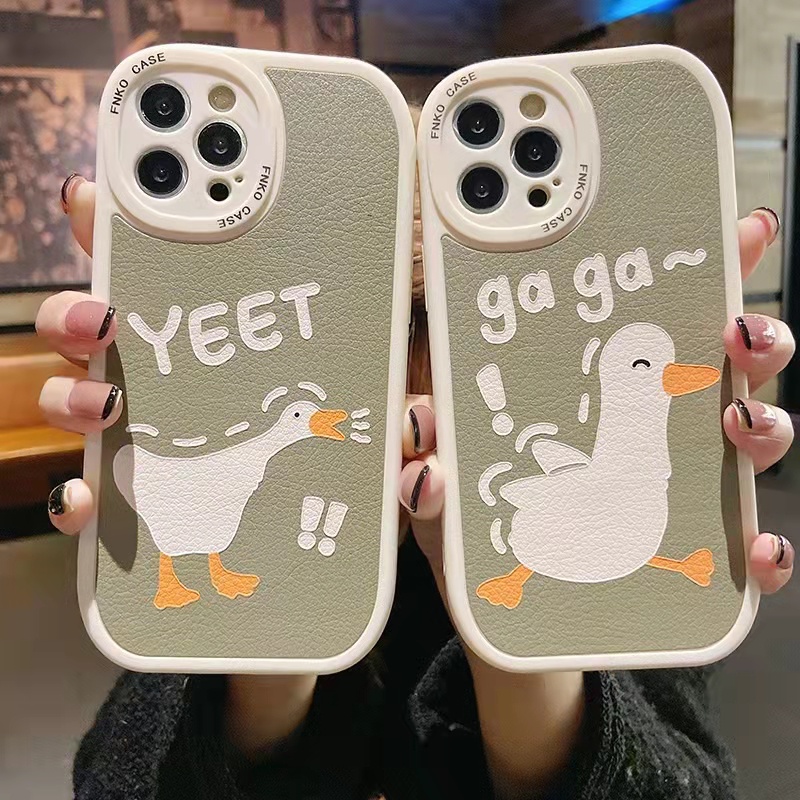 Casing Soft Case Tpu Motif Bebek Kartun Untuk iPhone 13 / 13pro / 13prm / 11 / 7Plus / 8Plus / Xr / XS / 13 / 12pro Max