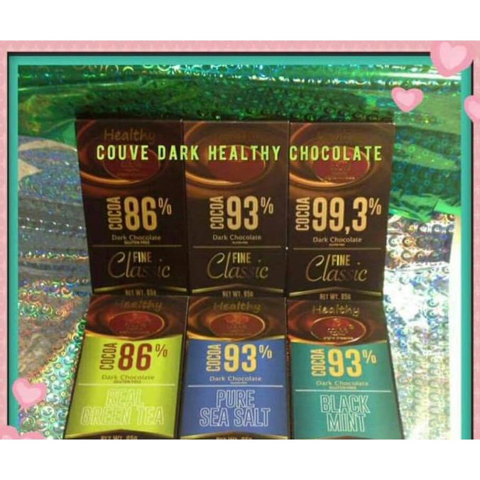 

Kualitas 1 Cokelat Couve Dark Healthy Chocolate 93% Menu Diet Keto Ketofastosis Produk Terbatas