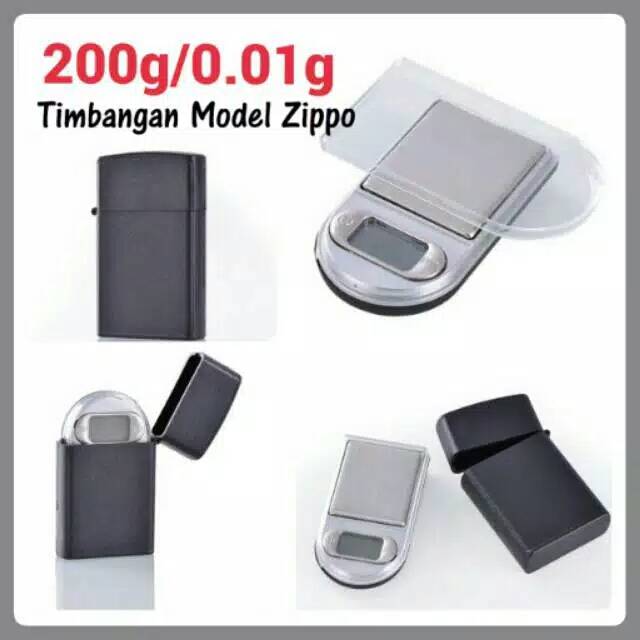 TIMBANGAN DIGITAL MODEL ZIPPO 200 GRAM ( 0,01 )