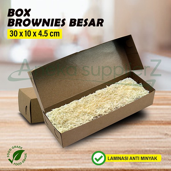 Dus Brownies - Box Brownies - Kotak Brownies -strudel| Besar -bk1 (50 Pcs)