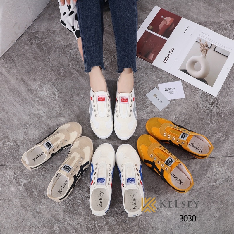 Kelsey Sepatu Sneakers Wanita Import Kelsey 3030