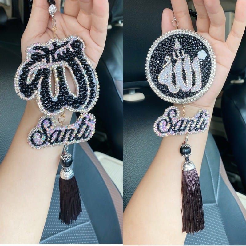 Gantungan lafadz Allah Muhammad Gantungan mobil