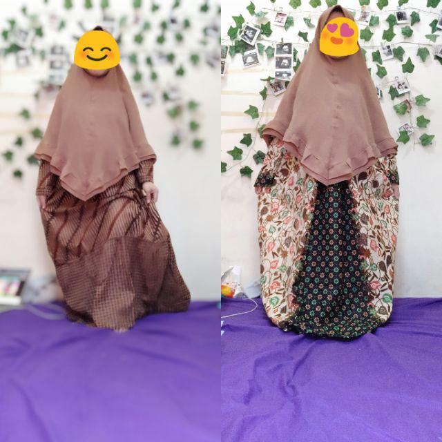 Gamis Batik Pias Daun Warna Size Standar Dan Jumbo Bahan Katun Mataram Primisima