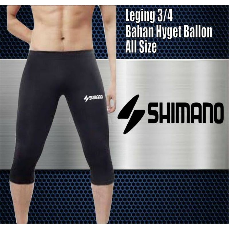 Celana legging 3/4 pria celana mancing gowes renang harga ekonomis