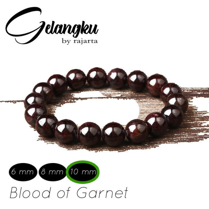 Gelangku Blood Of Red Garnet Full Beads