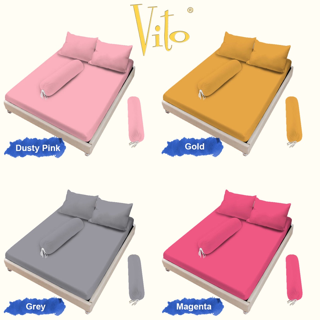 Vito Sprei Signature Medium - Light Colours Dusty Pink Gold Grey Magenta Blue Peach Red White