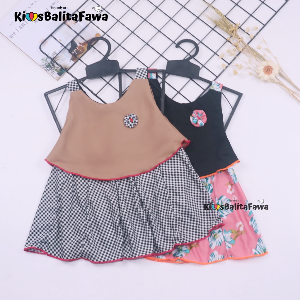 Dress Adele uk Bayi - 4 Tahun / Dres Pesta Anak Perempuan Gaun Yukensi Baju Import Balita Cewek