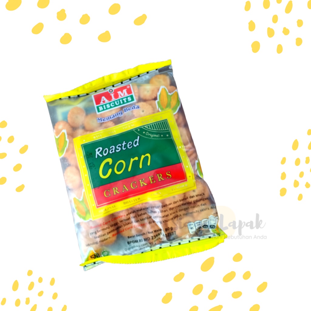 AIM Biskuit Rasa Jagung - Roasted Corn Crackers 80gr