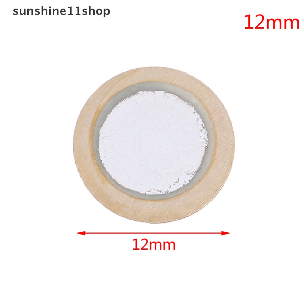 Sho 10Pcs 12-50mm piezo elements sensor pad drum Disk trigger Bulat Tembaga