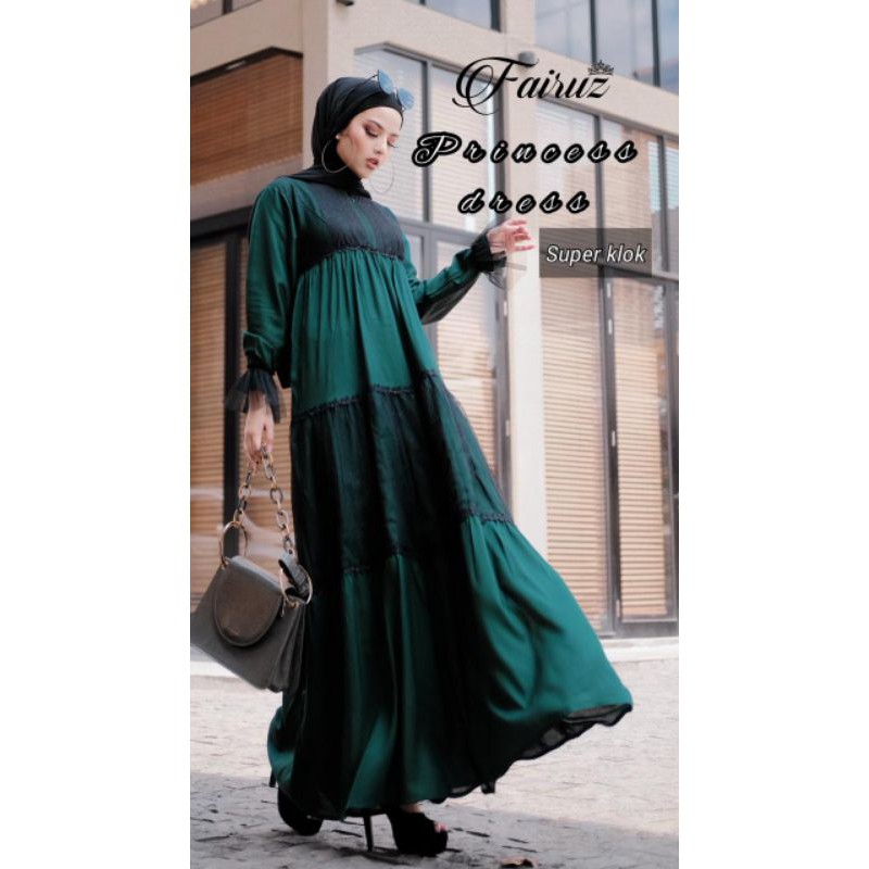 Daster Arab FAIRUZ PRINCESS Dress Rayon Maxi Gamis Tille