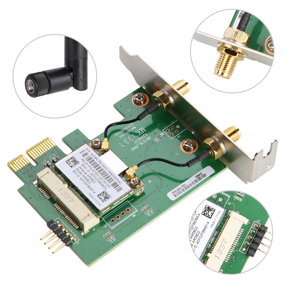 Atheros AR5B22 300M Wireless Wifi Bluetooth 4.0 PCI-E Card Desktop PC ...