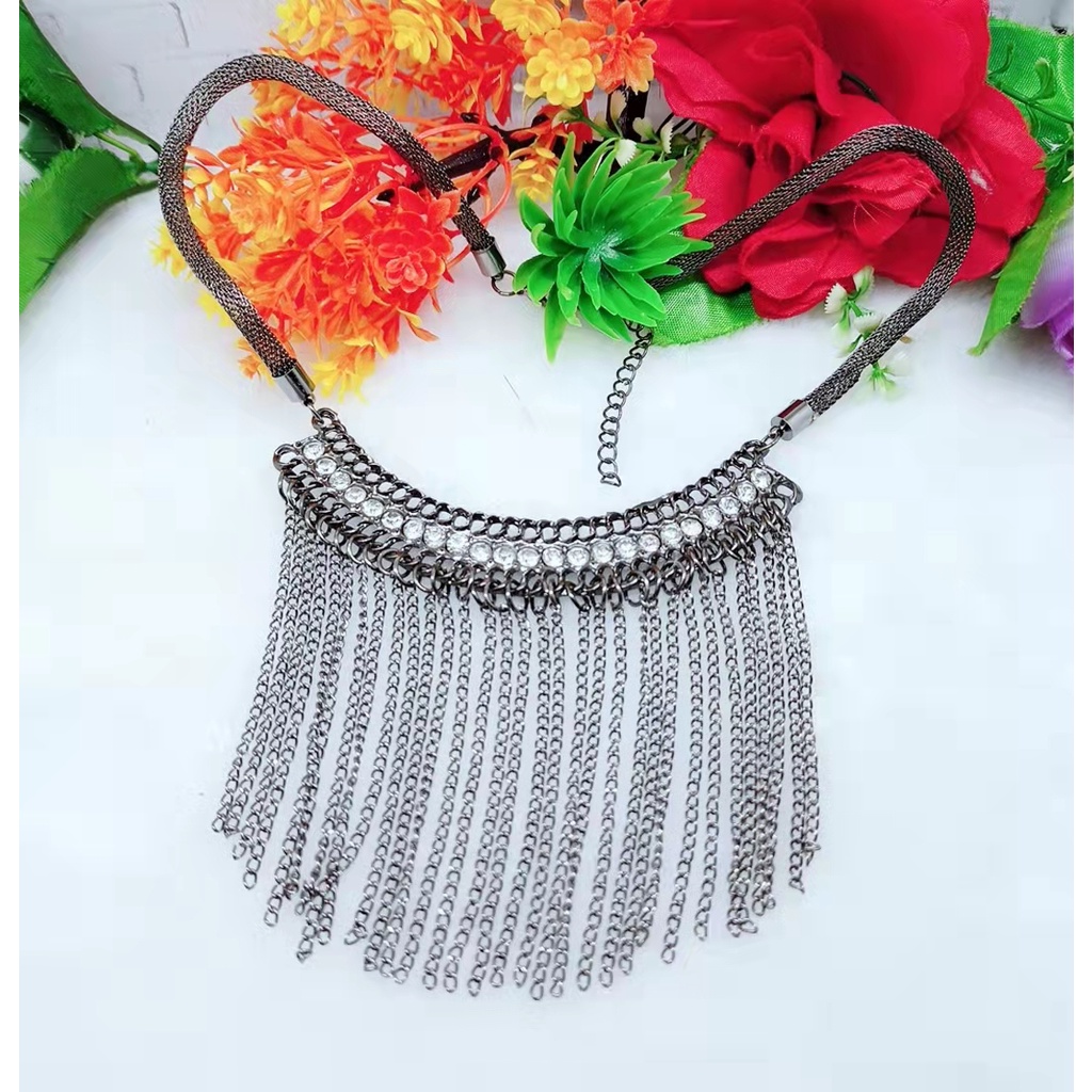 Aksesoris kalung fashion kalung elegan kalung hijab aksesoris cantik kalung daun elegan cantikA96-99