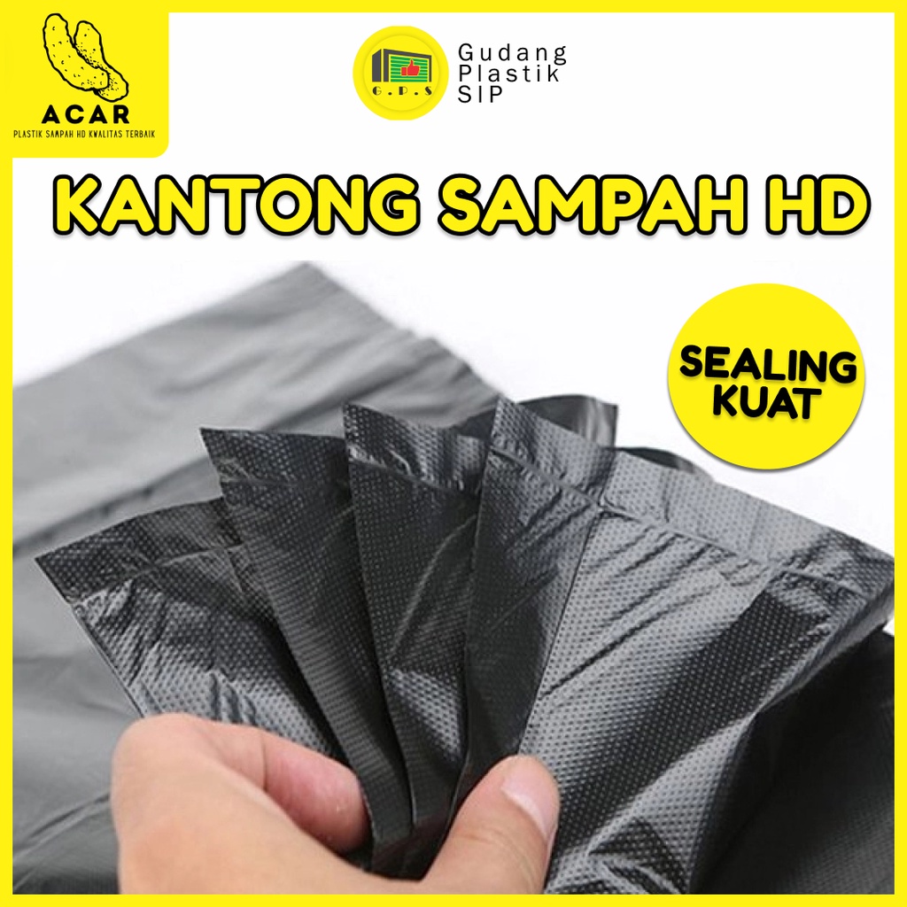 Kantong Plastik Sampah Hitam Trash Bag All Size Jumbo Size 500 Gr/Pack