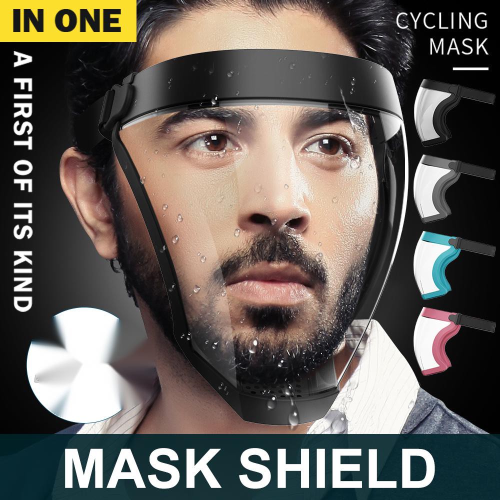face shield akrilik full face anti fog pelindung wajah faceshield kacamata masker google mask motor 