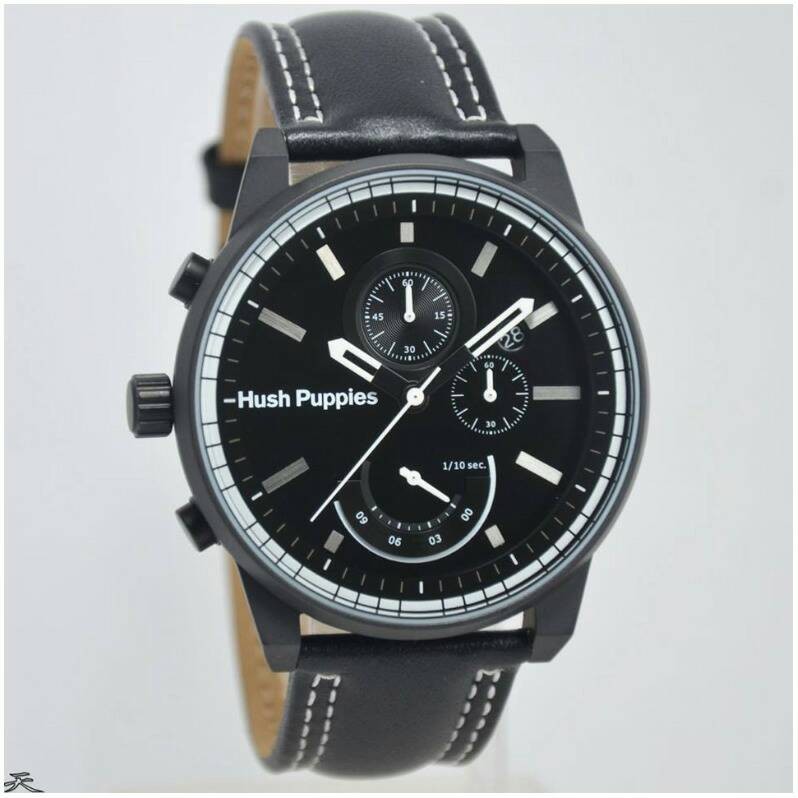 JAM TANGAN PRIA/COWOK SPORT MERK HUSH PUPPIES ORIGINAL KULIT