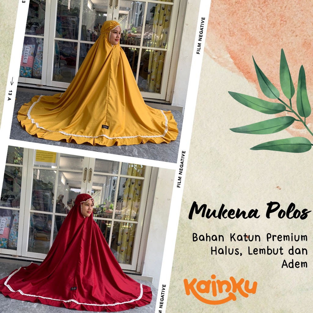 Mukena Dewasa Mukenah katun premium Mukena renda