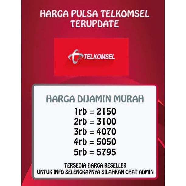 PULSA TELKOMSEL/PULSA TELKOMSEL MURAH/PULSA TELKOM/PULSA TRANSFER TELKOMSEL