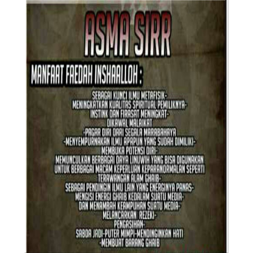 Buku Al Hikmah Asma Sirr Shopee Indonesia Buku Al Hikmah Asma Sirr Shopee Indonesia