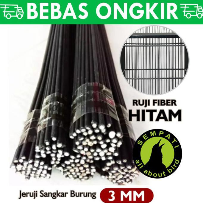 Yang Dicari] Ruji/Jeruji Fiber 3 Mm Sangkar Kandang Burung Merpati Kotak Hitam Rjfh