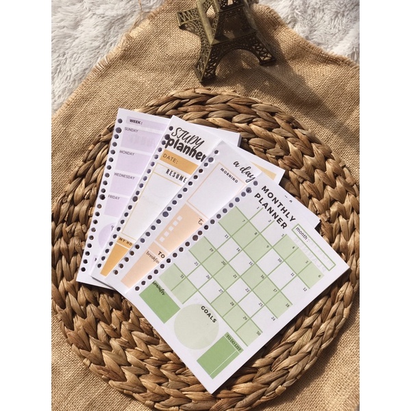 

Weekly Planner / Daily Planner / Study Planner / Monthly Planner Loose Leaf A5 B5 / Loose Leaf Binder