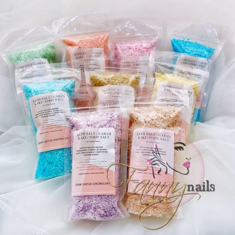 BATH SALT ORGANIC 250gr garam aromaterapi epsom salt foot salt spa footspa salt pedicure