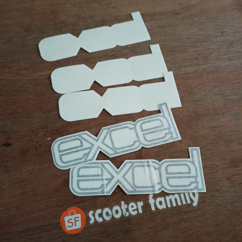 Stiker tepong vespa excel danmotor