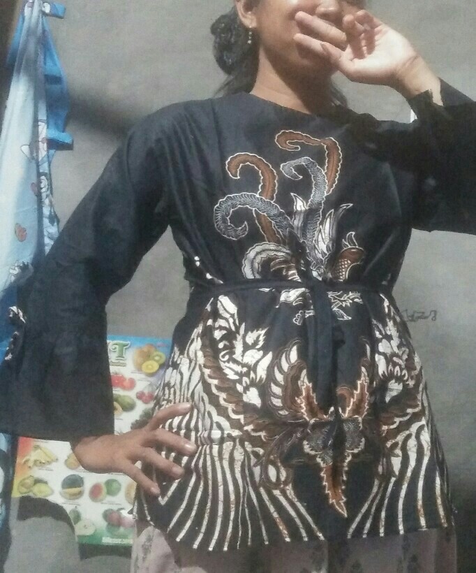 Batik Couple Keluarga Sania Ruffle Ori Ndoro Jowi Dnt Kate Garansi