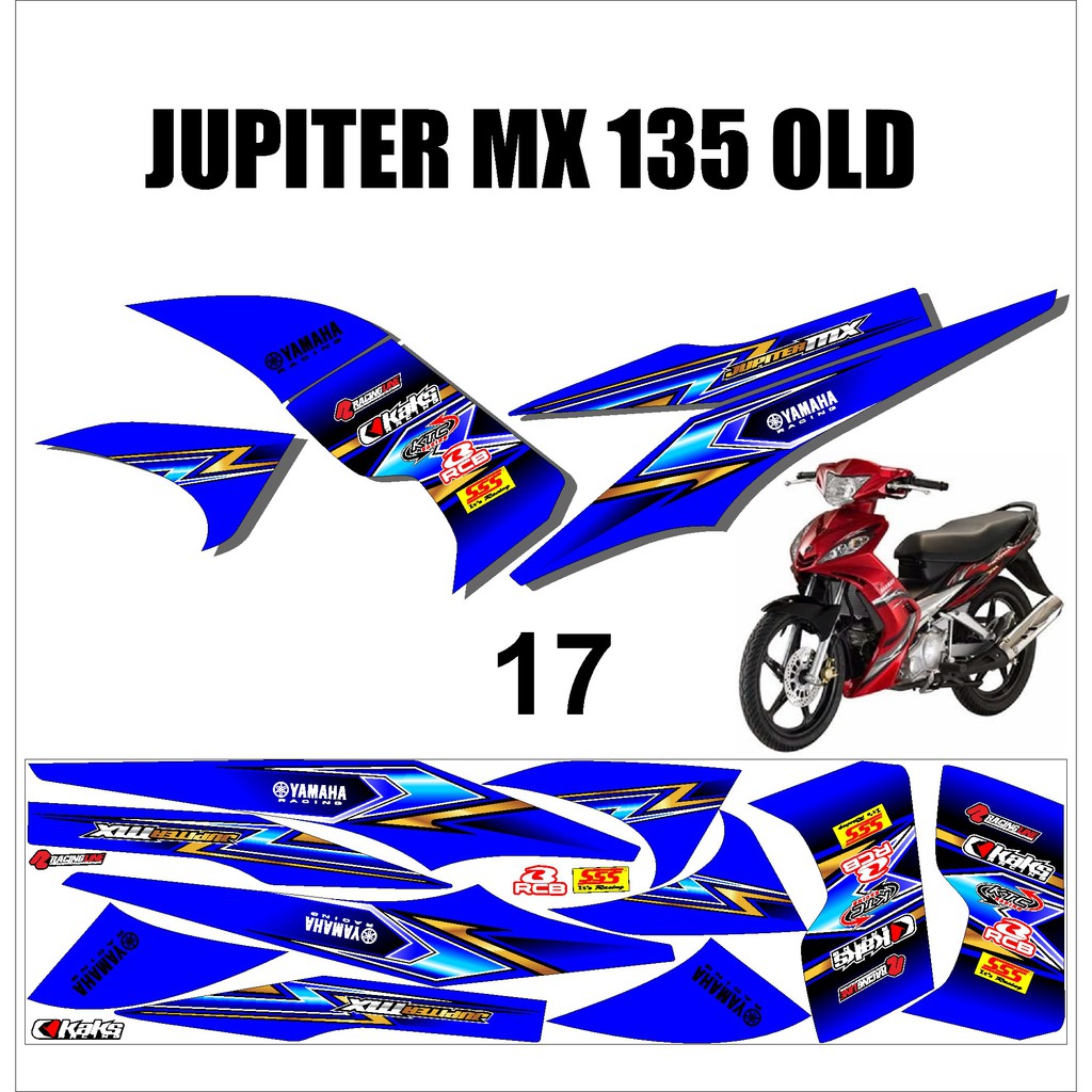 STRIPING STICKER JUPITER MX 235 OLD K.017