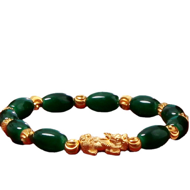 Lucky Women Jade Pixiu Bracelet Gelang Tangan Giok Naga