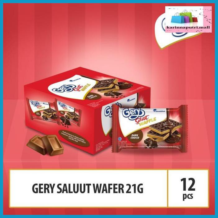 

E5Ewsfg- Gery Waffle Saluut Coklat - 21G X 12 Pcs (Wals5) 78Itjyhf-