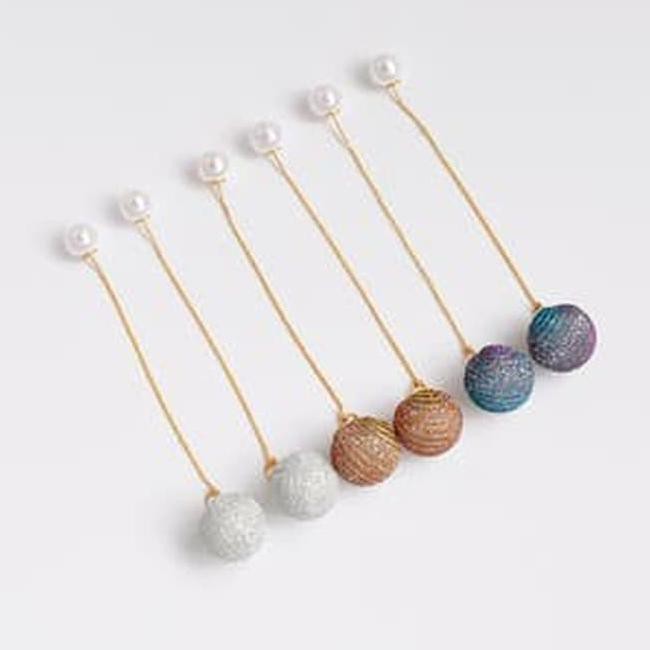 DVp Anting Gantung Panjang Bola Bungkus Korea / Korean Long Earrings SH136