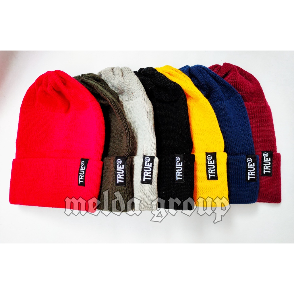 Kupluk Rajut True Fashion Casual Winter Outdoor Beanie Hat Casual True Dewasa Pria Wanita Unisex