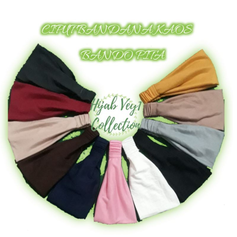 Ciput Bandana Kaos Rayon Super Pita Karet Belakang ( Ciput Kaos Pita )