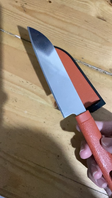 Pisau Dapur + Sarung / Pisau Kupas Sayur Buah Super Tajam Dapur Stainless