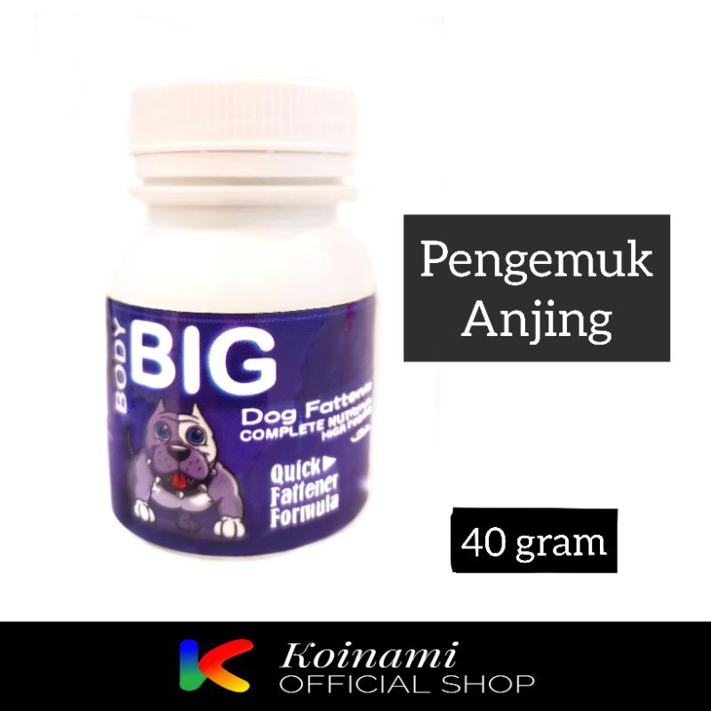 BODY BIG DOG / VITAMIN PENGGEMUK ANJING / VITAMIN NAFSU MAKAN ANJING / vitamin anjing