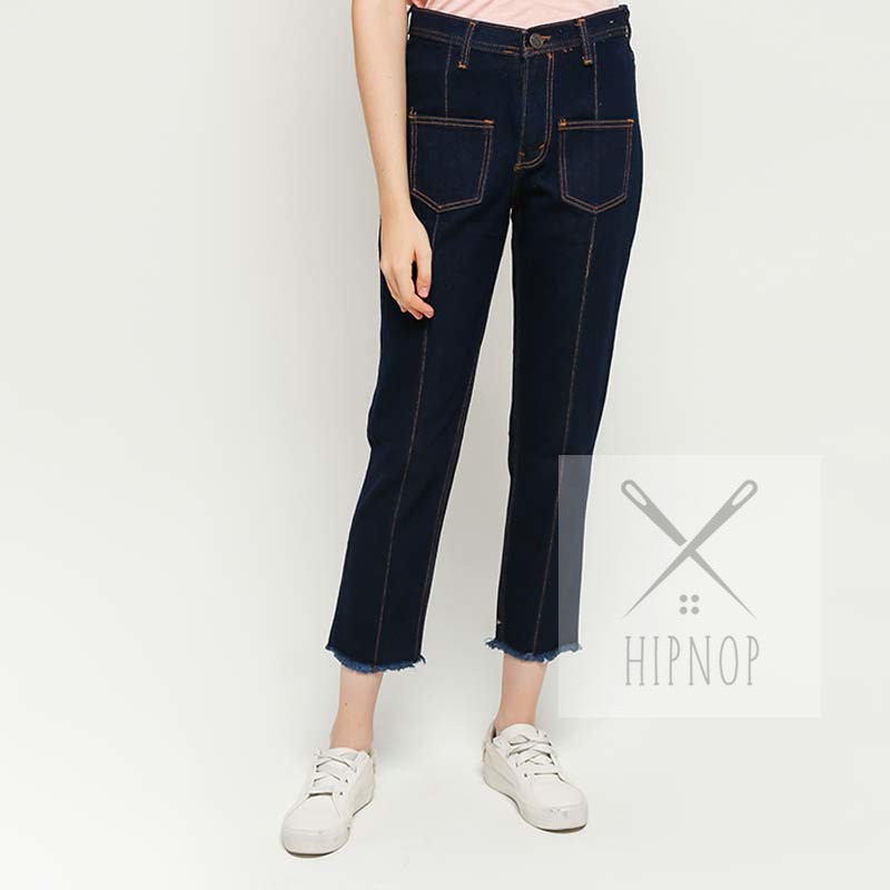 HipNop NIKI CELANA JEANS BOYFRIEND DENIM WANITA PLAIN POLOS CEWE CEWEK PAKAIAN WANITA