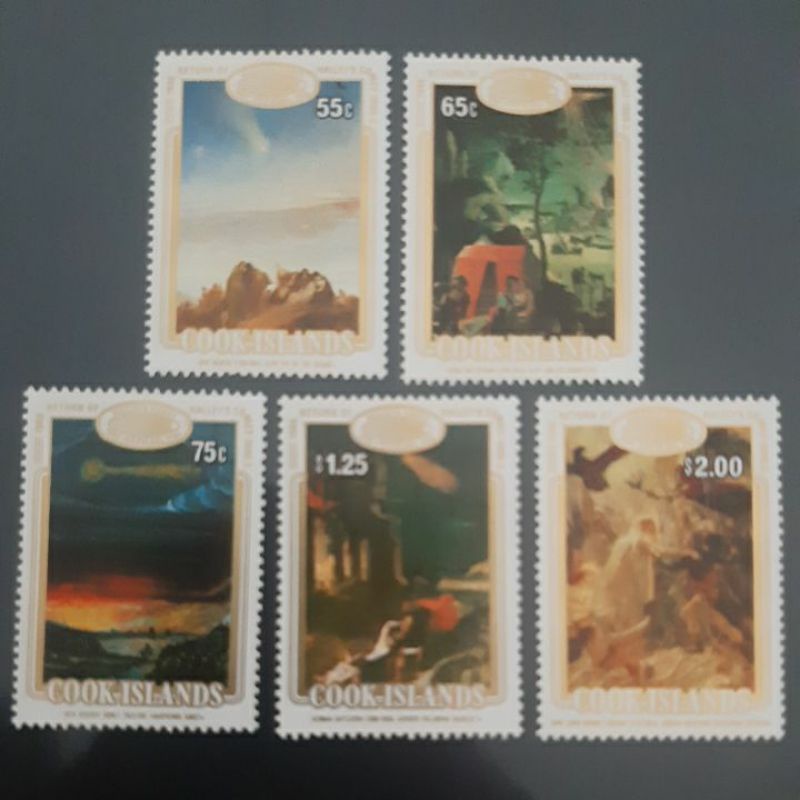 

Perangko Cook Islands 1985 return helly comet set 5 prangko
