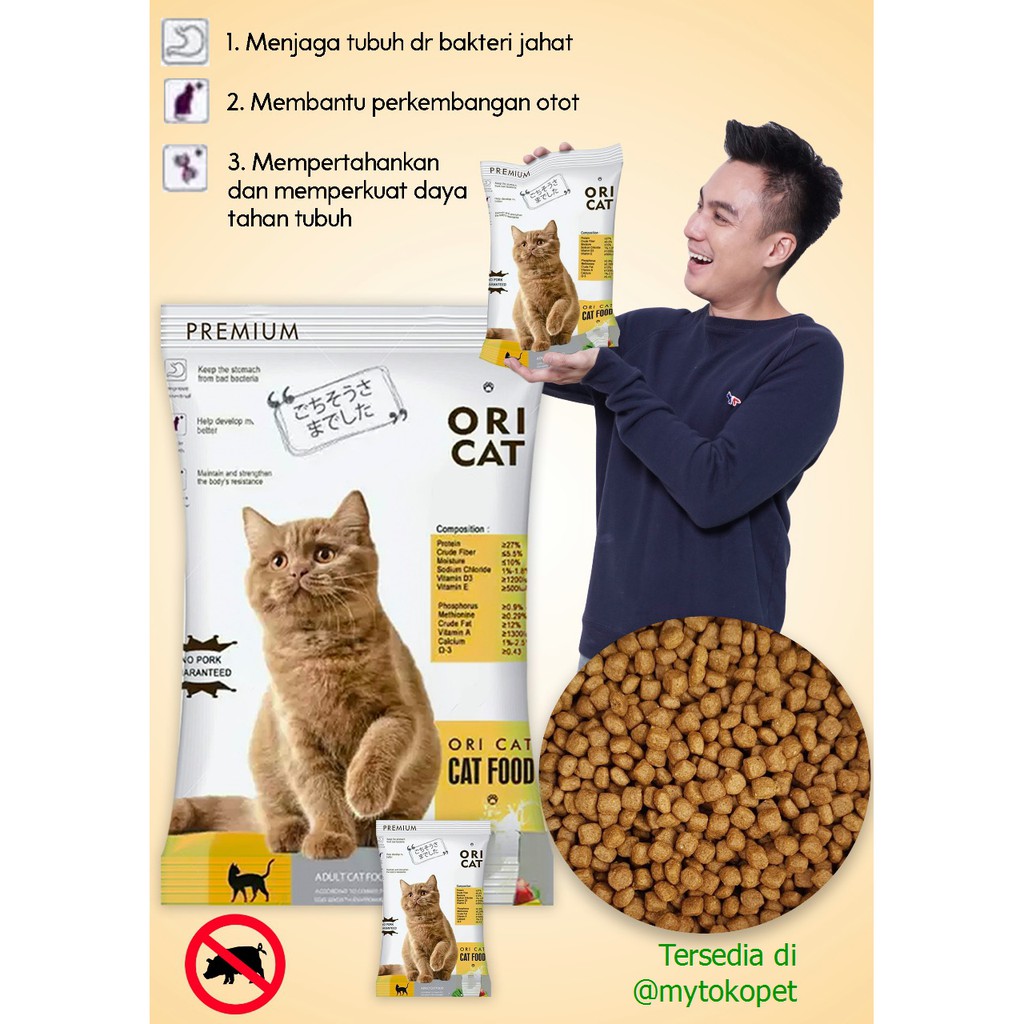 ORI CAT FOOD 4KG - Makanan Kucing Premium MURAH